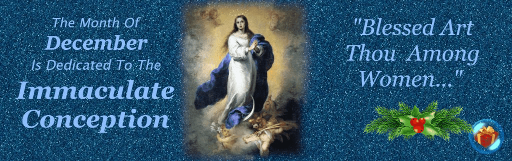 Month Of The Immaculate Conception Slider with gift bubble