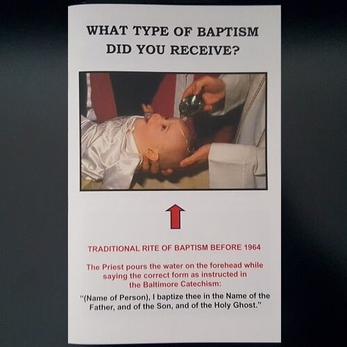 Booklet "What Type Of Baptism Did You Receive?"