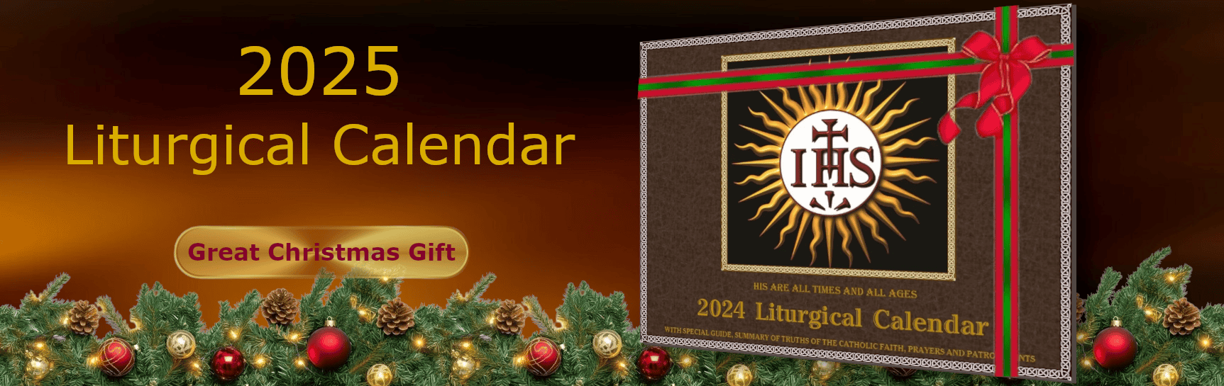 2025 Calendar Slider Panel