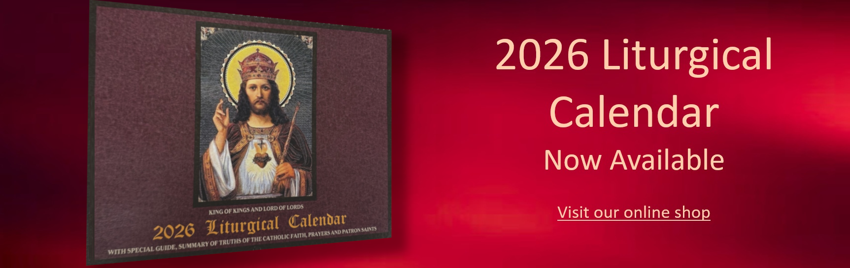 2026 Calendar Slider