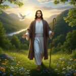 Jesus walking in a verdant valley-Walk in the Newness of Life-2_300X300