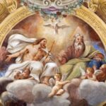 Holy Trinity painting ceiling freso of The Holy Trinity in church Chiesa di Santa Croce by Giovanni Maria Conti della Camera_300X300