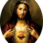 Sacred Heart of Jesus by the Italian artist Pompeo Batoni - 1767_Medallion_350X436