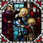 Visitation of the Blessed Virgin Mary - stained glass_300X300